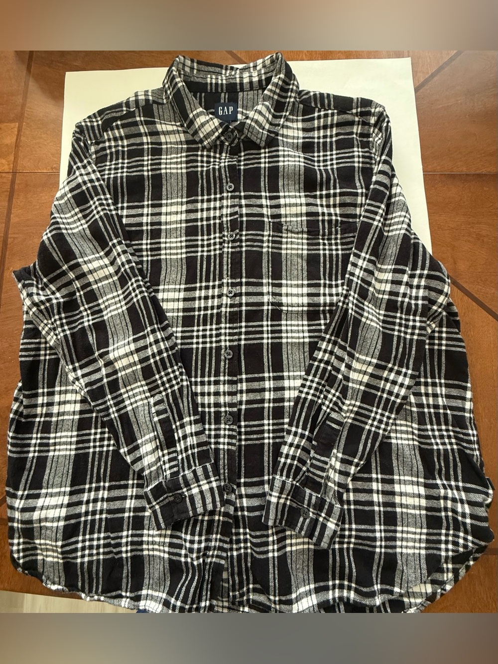 Gap Flannel Long Sleeve Button Down Shirt Women’s Size XXL